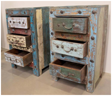 Distressed Bedside Tables